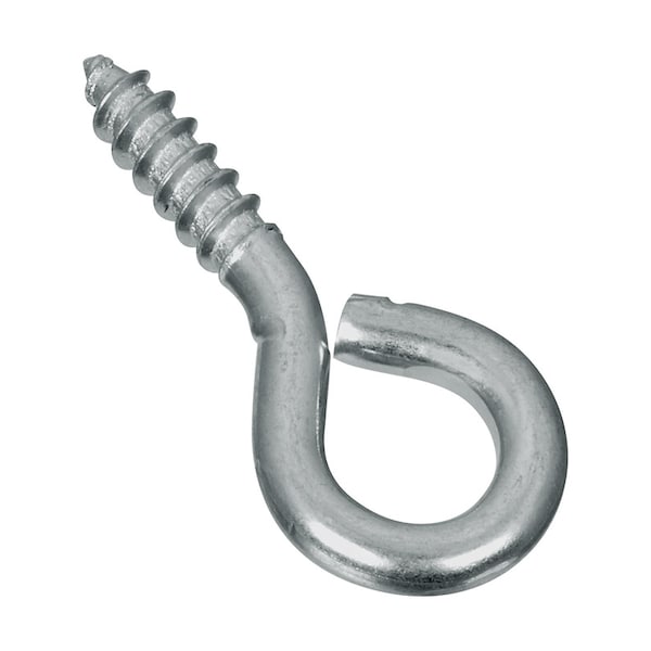 National Hardware 0.14 in. D X 1-5/16 in. L Zinc-Plated Steel Screw Eye 30 lb. cap. 8 pk N118-893 - main